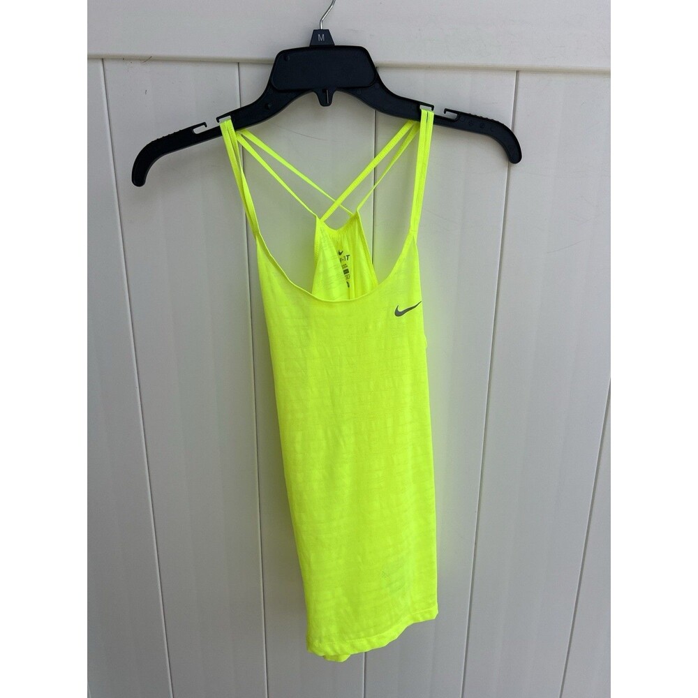 Nike Dri-FIT Women's Tank Top Neon Size XS Lightweight